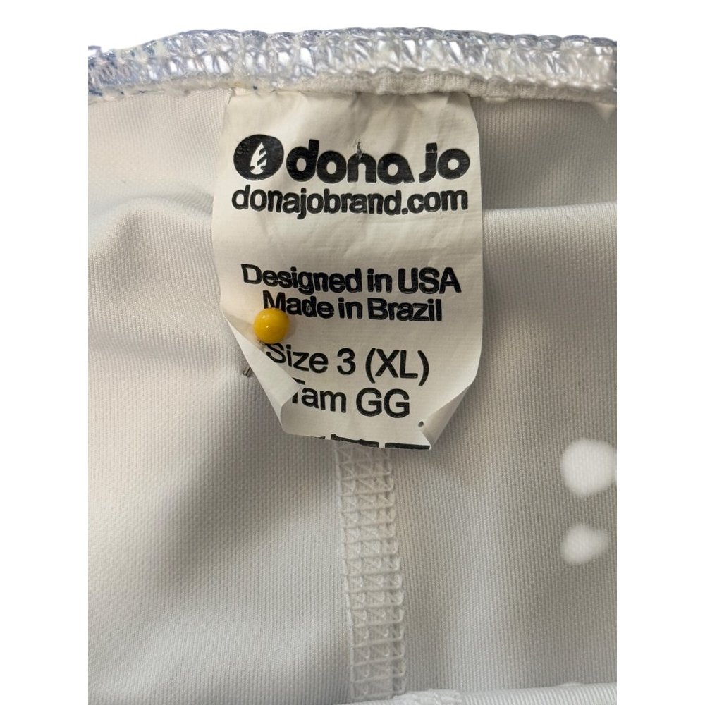 DonaJo Womens Skort Size XL Blue White Print Pleated Skirt - Picture 5 of 6